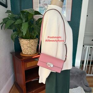 NWT - COACH Eliza Small Flap Crossbody - Refined Calf Leather - CP045 TRUE PINK